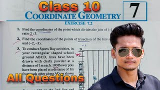 Class 10 Ex72 Q1 to Q10 Coordinate Geometry Chapter 7 maths NCERT NEW Syllabus CBSE Rajmith [upl. by Wye894]