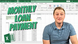 How To Calculate Monthly Loan Payment With Excel  Quick amp Easy Method [upl. by Haodnanehs212]