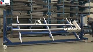 Frame welding device with turn and lift function [upl. by Odnam]