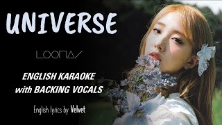 LOONA  UNIVERSE  ENGLISH KARAOKE with BACKING VOCALS [upl. by Lauritz700]