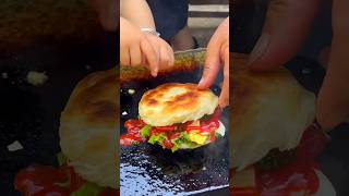 Chinese burger Grandpa and grandson cook food [upl. by Madlen595]