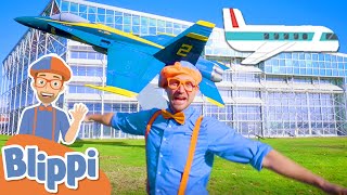 Blippi Explores Planes For Kids  Vehicles For Children  Educational Videos For Kids [upl. by Licha360]