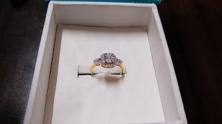 Candere kalyan jeweller 18k diamond ring unboxing [upl. by Norved]