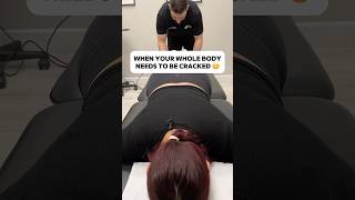 HER FIRST TIME GETTING CRACKED 😬 Part 1 chiropractor kingofcracks [upl. by Quint]