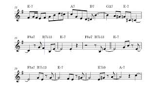 Summertime  Chet Baker Solo Transcription [upl. by Anayek]