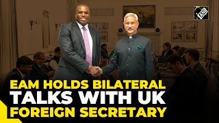 EAM S Jaishankar holds bilateral talks with UK Foreign Secretary David Lammy in Delhi [upl. by Trip]