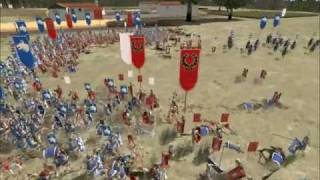 Rome Total War Online Battle 1885 Scipio Africanus vs Julius Caesar [upl. by Siskind]