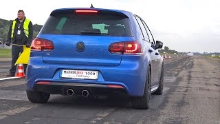 Volkswagen Golf 6 R 36 HGP Biturbo ACCELERATIONS SOUNDS [upl. by Gregson623]