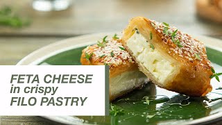 Feta Cheese in Crispy Filo Pastry  Food Channel L Recipes [upl. by Ainesey484]