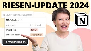 Notion Update 2024 ✨ Formulare wiederkehrende Aufgaben amp vieles mehr [upl. by Ellata575]