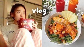 vlog  what i eat in a day chit chat cafes kdrama marathon 🍗 [upl. by Ginnie]