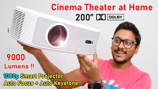 9000 Lumens Brightness 🤯 Powerful 1080p Dolby Projector on Budget 🔥 [upl. by Adlih]