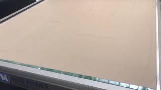 ATPJET1215 FC Inkje cutting plotterFlat bed customer test in show room [upl. by Eladnwahs]