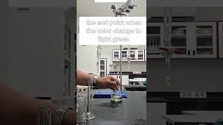 Titration with bromothymol blue indicator [upl. by Stroup]