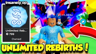 I Bought UNLIMITED REBIRTHS In Clicker Sim AND BECAME INSANELY OP Roblox [upl. by Ahsenra]