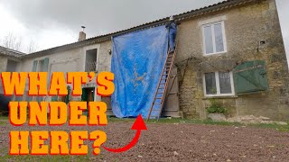 No wall for 5 months Weatherproof at last  Renovating our 100 year old French house  Episode 22 [upl. by Lamphere]