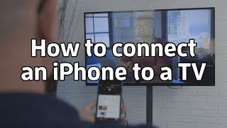 How to connect an iPhone to a TV [upl. by Ahsetel]