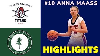 Anna Maass Highlights vs Woods Charter 11 5 24 [upl. by Llerrat]