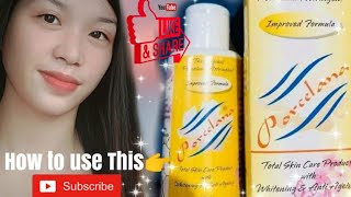 HOW TO USE PORCELANA ASTRINGENT [upl. by Mungam]