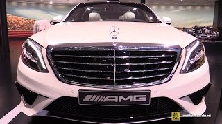 2016 Mercedes AMG S63 4Matic  Exterior and Interior Walkaround  2015 Frankfurt Motor Show [upl. by Erde]