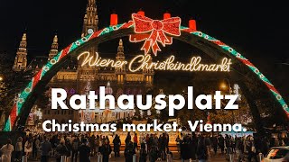 Vienna vlog  Christmas Market at Rathausplatz [upl. by Nayab84]