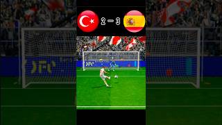 Türkiye vs Spain  Football match  Penalty shoot  fifa World Cup 2026  realistic pes gaming [upl. by Sivat]