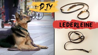 DIY  LEDERLEINE für Hunde  selber machen [upl. by Aivatnohs]