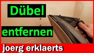 Dübel entfernen so wird es gemacht DIY Tutorial Remove dowels [upl. by Dahlia]