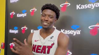 Isaiah Stevens interview at 2024 Miami HEAT Media Day [upl. by Campney]