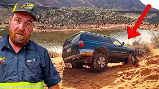 Toyota 4Runner Gets Trapped At Gunlock Falls [upl. by Atlanta]