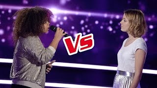 Manoah VS Hélène « Les filles d’aujourd’hui » Joyce Jonathan et Vianney  The Voice France 2017 [upl. by Gillie]