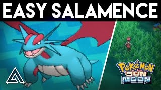 Pokemon Sun and Moon  How to Get Salamence Easily on the First Island [upl. by Mallissa913]