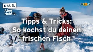 Tipps und Tricks fürs Eisfischen Mit diesem Rezept klappt dein Menu [upl. by Enenej]