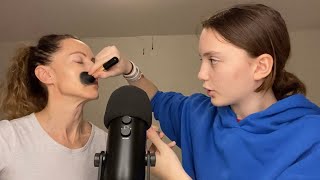 ASMR With My Mom Doing Her Makeup amp Hair💄💇‍♀️ [upl. by Maitland]