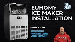 How to Install Euhomy Ice Maker  100 lbsday [upl. by Eninnaej884]