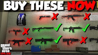 TOP 10 MUST HAVE WEAPONS IN GTA ONLINE 2020 [upl. by Sueaddaht]