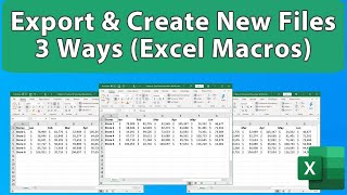 VBAMacro Course  3 Ways to Create New Workbooks amp Save and Close Them Using a Macro [upl. by Vivica]