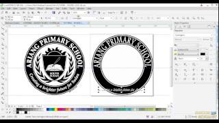 CorelDraw X7 How to design finest Round Logo  Download latest CorelDraw 2023 Update [upl. by Ellwood246]