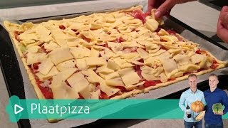 Plaatpizza  Koken amp bakken met SterkInDeKeuken [upl. by Otter]