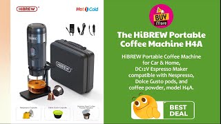 The HiBREW Portable Coffee Machine H4A [upl. by Branham]