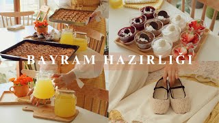 Ramazan Bayramı Hazırlıkları 🌙 Baklava Tarifi Cheesecake 🍓 Bayram Alışverişi ✨ Kapalı Hamburger 🍔🍟 [upl. by Rima]