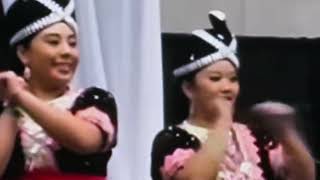 Stockton California Hmong New Year 202425 girls danced Ntxhais Ntxheeyees [upl. by Suiratnauq]