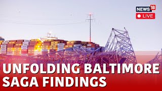 Baltimore Bridge Collapse 2024 Live Recovery Effort Continues From Coast Guard Boats  News18 N18L [upl. by Iolenta]