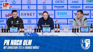 „Leider haben wir uns nicht mit dem Heimsieg belohnt“  PK nach dem Heimspiel gegen den SSV Ulm [upl. by Vivica]