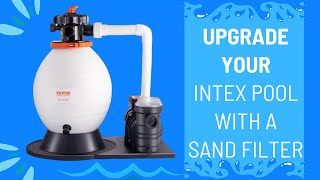 Upgrade Your Intex Pool With A Vevor Sand Filter [upl. by Ahsilra]