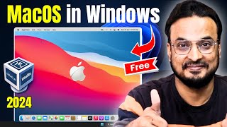 Install MacOS in Virtualbox on Windows PC FREE⚡️2024 Hindi [upl. by Callista]