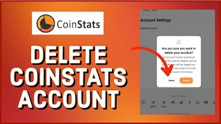 How to Delete CoinStats Account 2023 Close CoinStats Account [upl. by Aitram884]