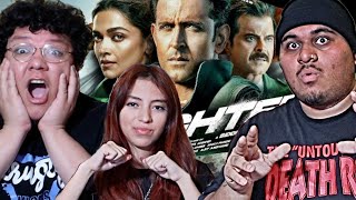 Americans React To Fighter Trailer  Fighter Trailer Review  Hrithik Roshan Deepika Padukone [upl. by Eerolam]