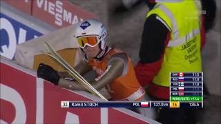 Kamil Stoch 137 m Fall Kuusamo 2016 [upl. by Amej665]