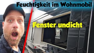 WASSEREINBRUCH beim WOHNMOBIL KASTENWAGEN  Undichtes Fenster bei meinem CLEVER RUNNER [upl. by Flita105]